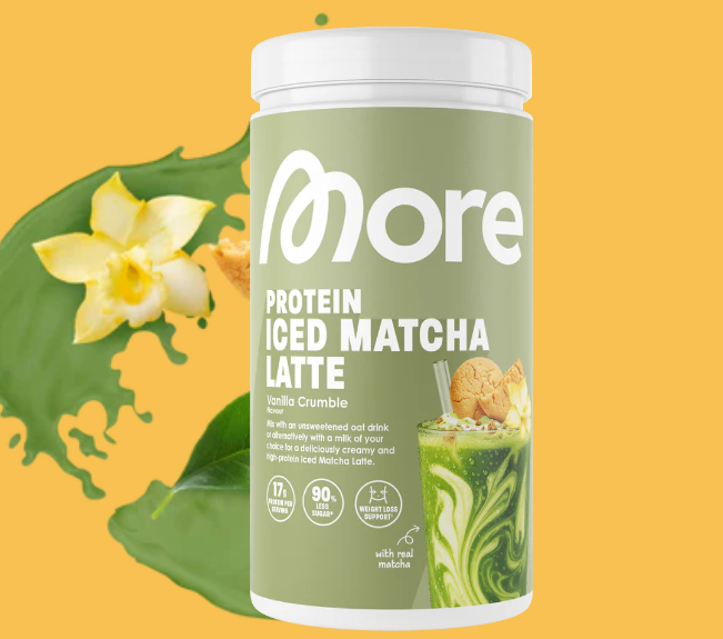 More Protein Iced Matcha Latte