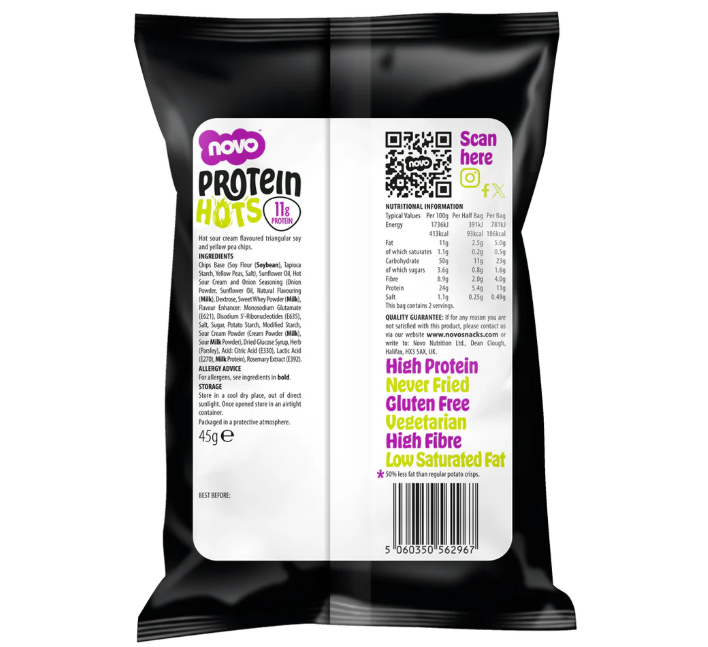Novo Protein Hots Kickin' Sour Cream