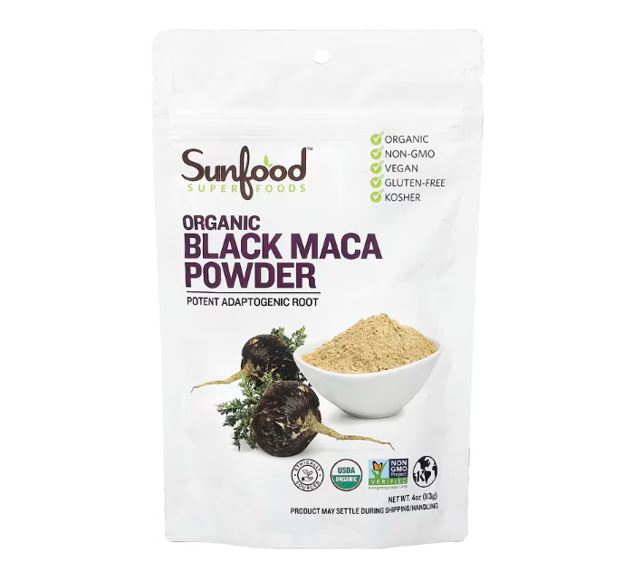 Sunfood Organic Black Maca Powder