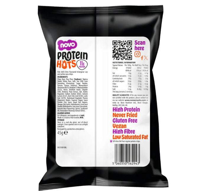Novo Protein Hots Mexican Chilli & Lime