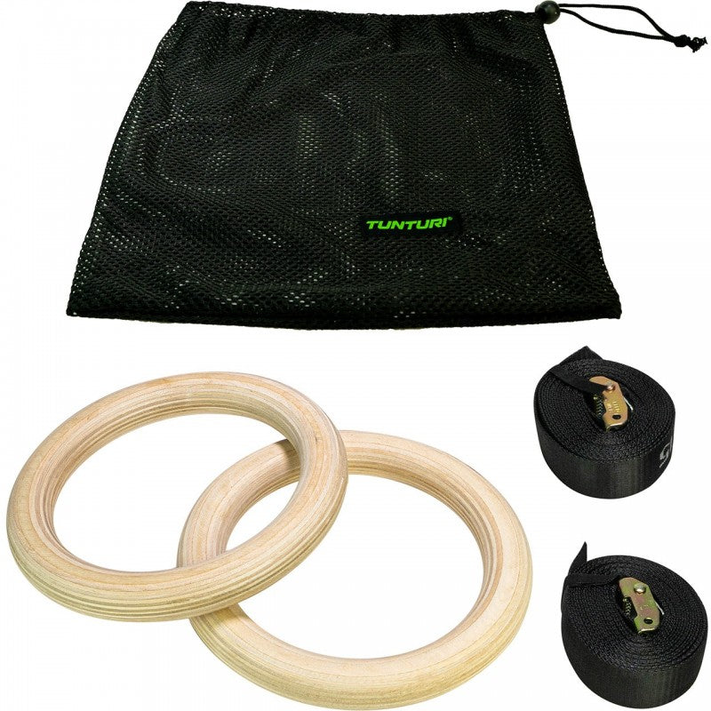 Tunturi Turnringe Gym Rings aus Holz